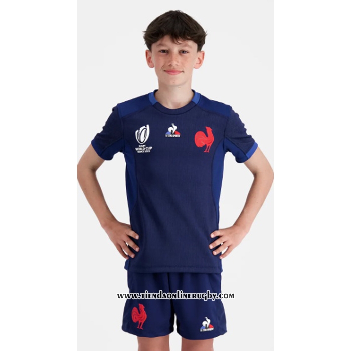 Camiseta Ninos Kit Francia Rugby 2023 World Cup Local